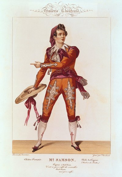 Joseph Isidore Samson (1793-1871) nel ruolo di Figaro in 